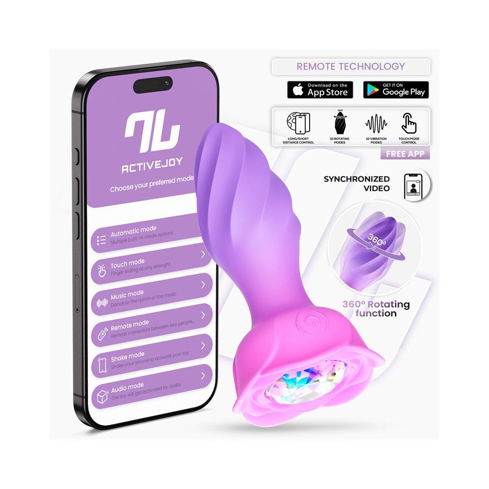 Moxy Plug Anal con Rotacion 360º con App